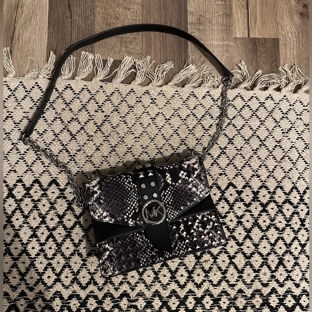 Michael kors studded crossbody purse